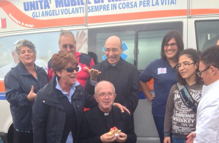 A ROMA DAL PAPA CON LA CROCE ROSA